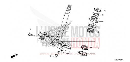 TIGE DE DIRECTION NC750XDE de 2014